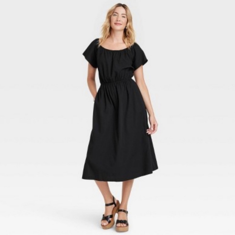 Universal Thread NWT Black Midi Dress Sz M